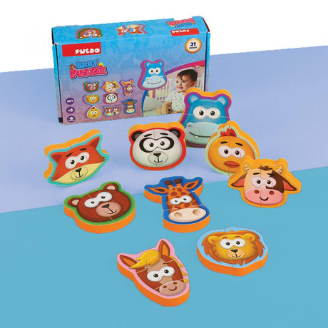 PUZZLE BABY DIN SPUMA EVA, 21 PIESE, PUEDO