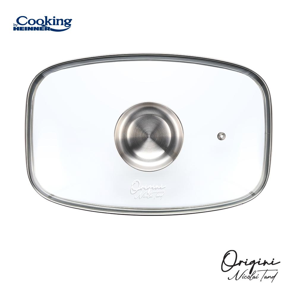 TAVA ROASTER DIN ALUMINIU TURNAT + CAPAC 39 X 22.5 X 11 CM, 5.3L, NICOLAI TAND, ORIGINI, COOKING BY HEINNER