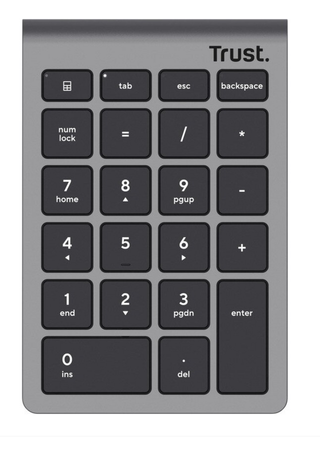 Tastatura Trust numerica wireless Xalax , numar taste 22,  gri