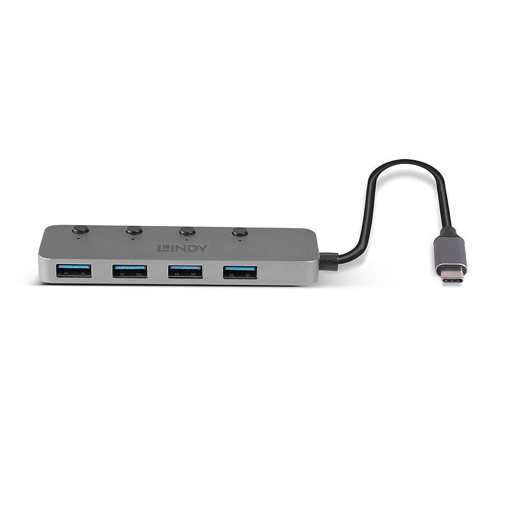 Hub Lindy cu 4 porturi USB 3.2 Gen,