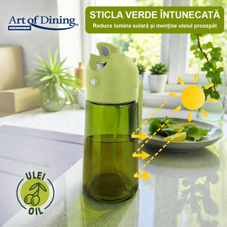 PULVERIZATOR ULEI/OTET 450ML, 2 IN 1, VERDE, ART OF DINING BY HEINNER