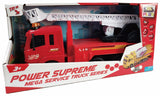 VEHICULE CU LUMINI, SUNETE SI FRICTIUNE, SCARA 1/6, 53 CM, AUTOSPECIALA POMPIERI ROSIE