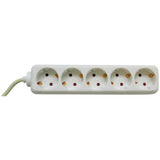 Prelungitor Bachmann SELLY 5xCEE7/3 PC, fara intrerupator, lungime cablu 3m, H05VV-F 3G1, alb