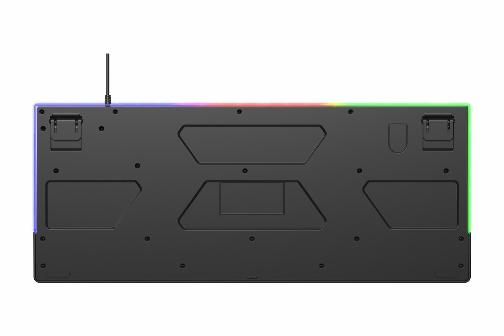 Tastatura gaming cu fir iluminata Serioux Nexor, interfata USB, numar de taste: 104, material ABS, anti-ghosting: 19 taste, lungime cablu 1.5m PVC, dimensiuni (LxAxH): 435.74 × 178.54 × 33.62 mm, negru