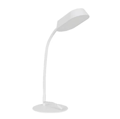 Lampa LED birou OSRAM PANAN DISK METAL, 10W , 750 lm, lumina alba(3000K - 6500K), dimabila, port USB, brat ajustabil, Alb