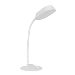 Lampa LED birou OSRAM PANAN DISK METAL, 10W , 750 lm, lumina alba(3000K - 6500K), dimabila, port USB, brat ajustabil, Alb