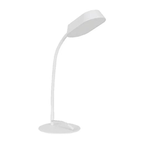 Lampa LED birou OSRAM PANAN DISK METAL, 10W , 750 lm, lumina alba(3000K - 6500K), dimabila, port USB, brat ajustabil, Alb