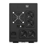 UPS nJoy Cadu 2000, 2000VA/1200W, Afisaj LCD cu ecran tactil, 4 x prize Schuko