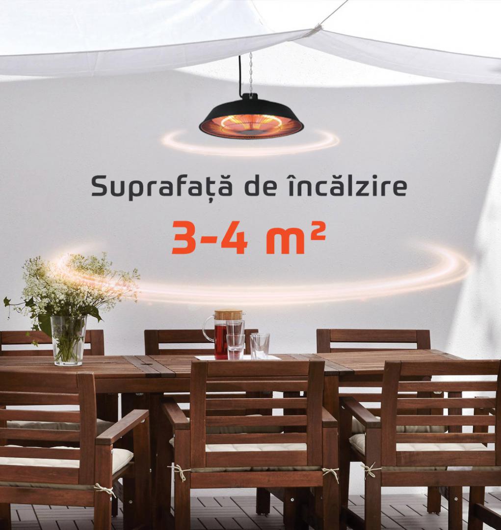 HEINNER Incalzitor electric cu prindere de tavan 1500W