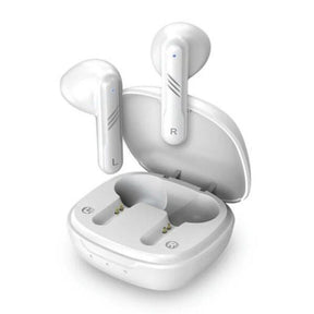 Casti Genius HS-M905BT, TWS, wireless, intraauriculare - butoni, pt smartphone, microfon pe casca, conectare prin Bluetooth 5.3, alb, USB-C