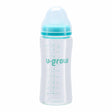 Biberon de sticla 260 ml+2 tetine extra, U-Grow
