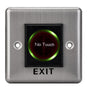 Buton de iesire cu infrarosu, incastrabil, ND-EB15-2;Iesire contact:NO/NC; Icon: No Touch; LED stare Bi-color: albastru- verde; Distanta actionare: 5-15cm; Dimensiuni: (L x W x H)86 x 86 x 25mm;