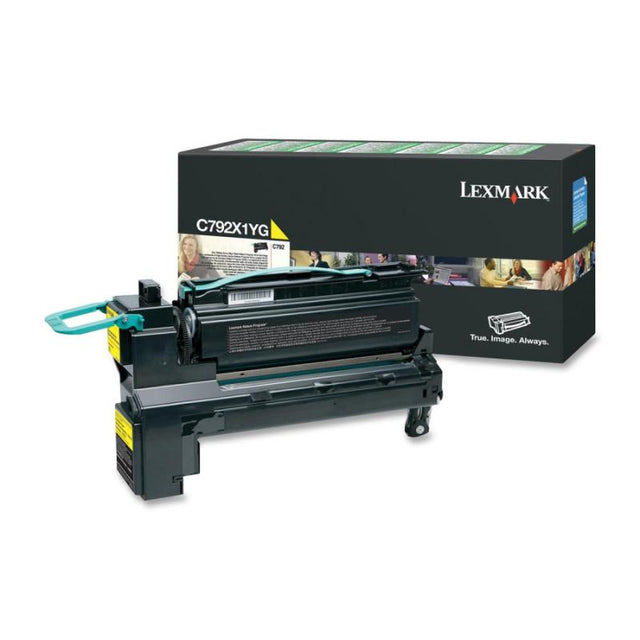 Toner Lexmark C792X1YG, yellow, 20 k, C792de , C792de Gov HV ,C792de Gov LV , C792dhe , C792dhe Gov LV , C792dte , C792e