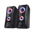 Boxe Trust GXT 606 Javv, iluminare RGB LED, putere maxima 12W, frecventa de raspuns 160 Hz - 20.000 Hz, audio input 3.5mm, negru