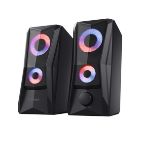 Boxe Trust GXT 606 Javv, iluminare RGB LED, putere maxima 12W, frecventa de raspuns 160 Hz - 20.000 Hz, audio input 3.5mm, negru