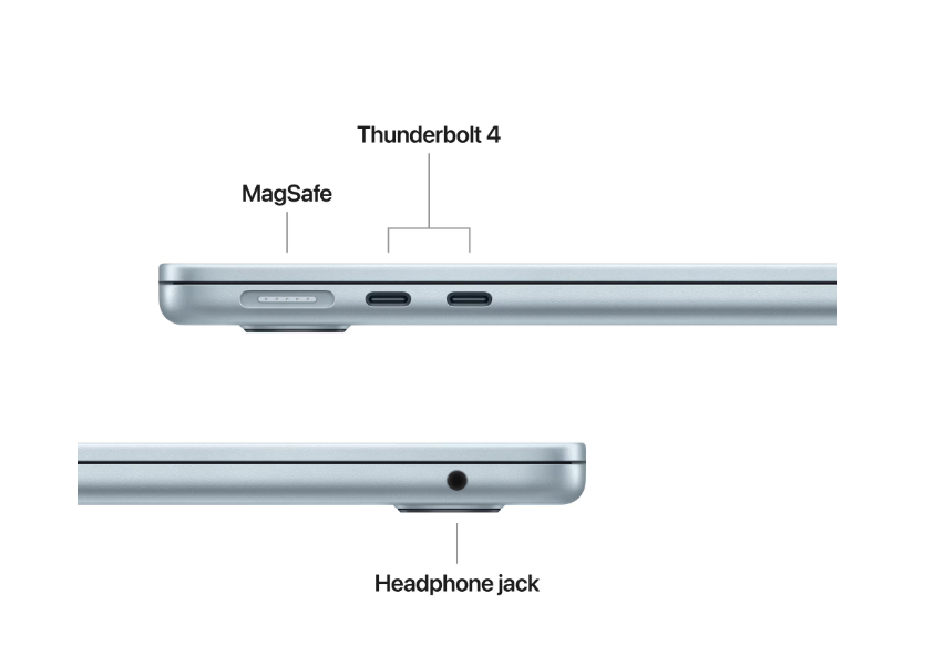 MacBook Air 13.6" Retina/Apple M4 (CPU 10-core, GPU 8-core, Neural Engine 16-core)/16GB/256GB - Sky Blue - INT KB (2025) 30W USB‑C