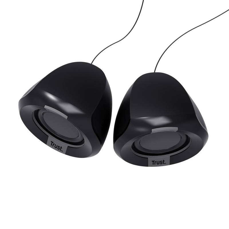 Boxe Trust Polo 2.0 cu fir, putere maxima 8W, audio input 3.5mm, negru