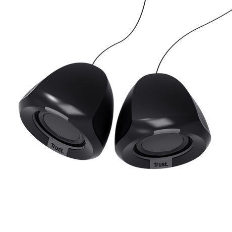 Boxe Trust Polo 2.0 cu fir, putere maxima 8W, audio input 3.5mm, negru