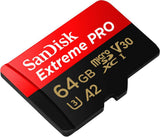 Card de Memorie MicroSDXC  SanDisk Extreme PLUS, 64GB, Clasa 10, R/W speed: up to 100MB/s/ 90MB/s, include adaptor SD (pentru telefon)