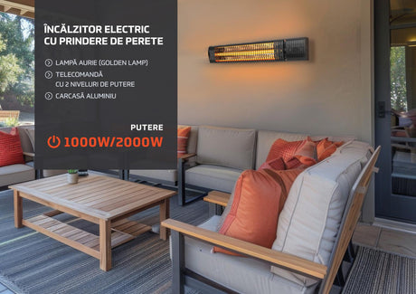 HEINNER Incalzitor electric cu prindere de perete 1000W/2000W