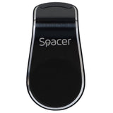 Suport auto Spacer pentru smartPhone, fixare in grilaj bord, prindere magnetica telefon 360 grade, negru