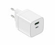 Incarcator USB Ieșire USB-C: USB-C: 5V/3A, 9V/3A, 12V/3A, 15V/3A, 20V/2,25A (45W) PPS: 3,3-11V/4,05A (45W) USB-A: 5V/3A, 9V/2A, 12V/1,5A (18W) USB-C+USB-A: 30W+12W=42W max. Tensiune de intrare: 100-240VAC, 50/60Hz Protecție la supratensiune și