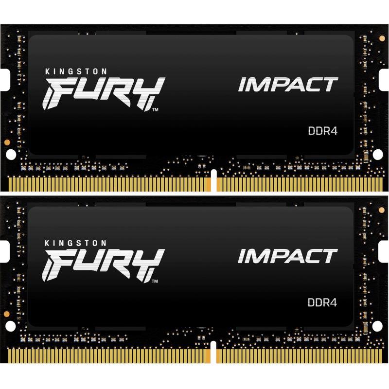 Memorie RAM notebook Kingston, SODIMM, DDR4, 32GB, 3200MHz, CL20, 1.2V, Kit of 2