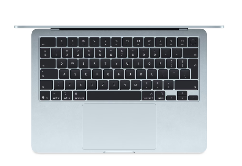 MacBook Air 13.6" Retina/Apple M4 (CPU 10-core, GPU 10-core, Neural Engine 16-core)/16GB/512GB - Sky blue - INT KB (2025) 35W USB‑C