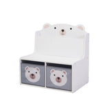 Bancuta cu spatiu de depozitare jucarii si carti Bear, U-Grow