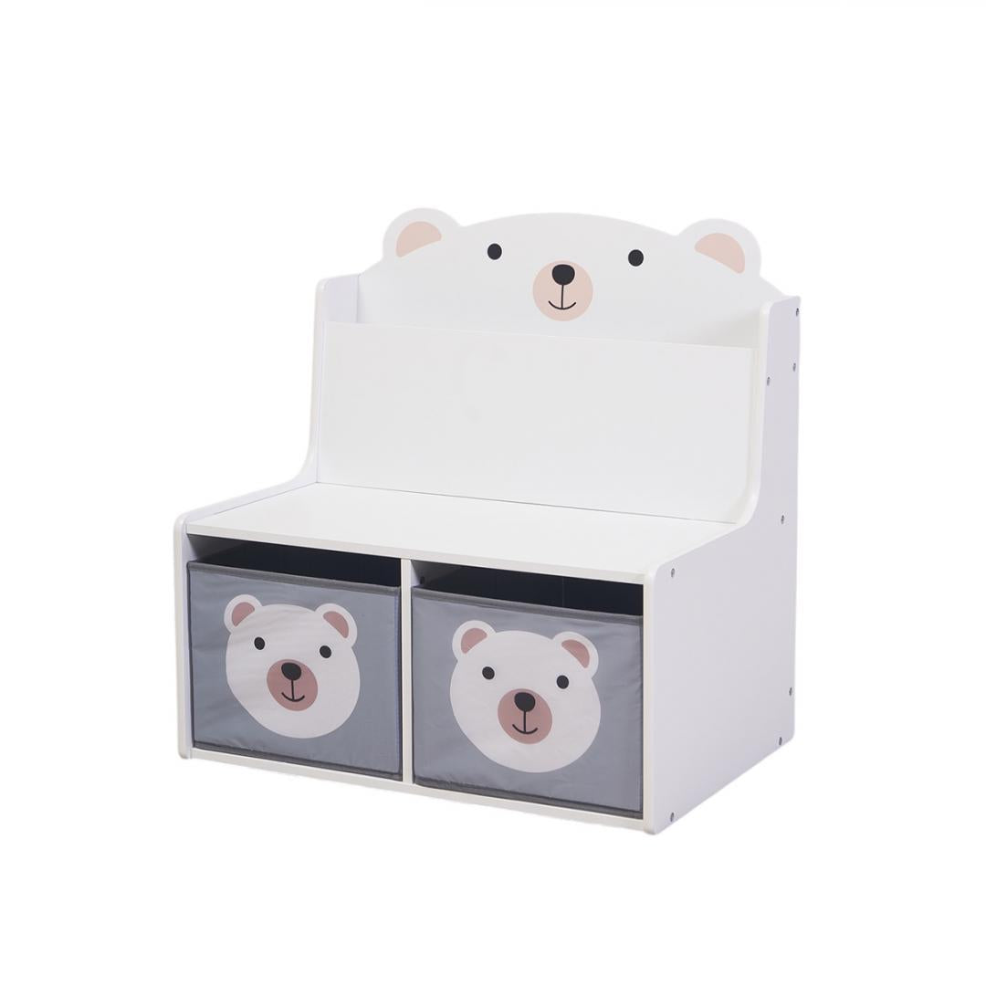 Bancuta cu spatiu de depozitare jucarii si carti Bear, U-Grow
