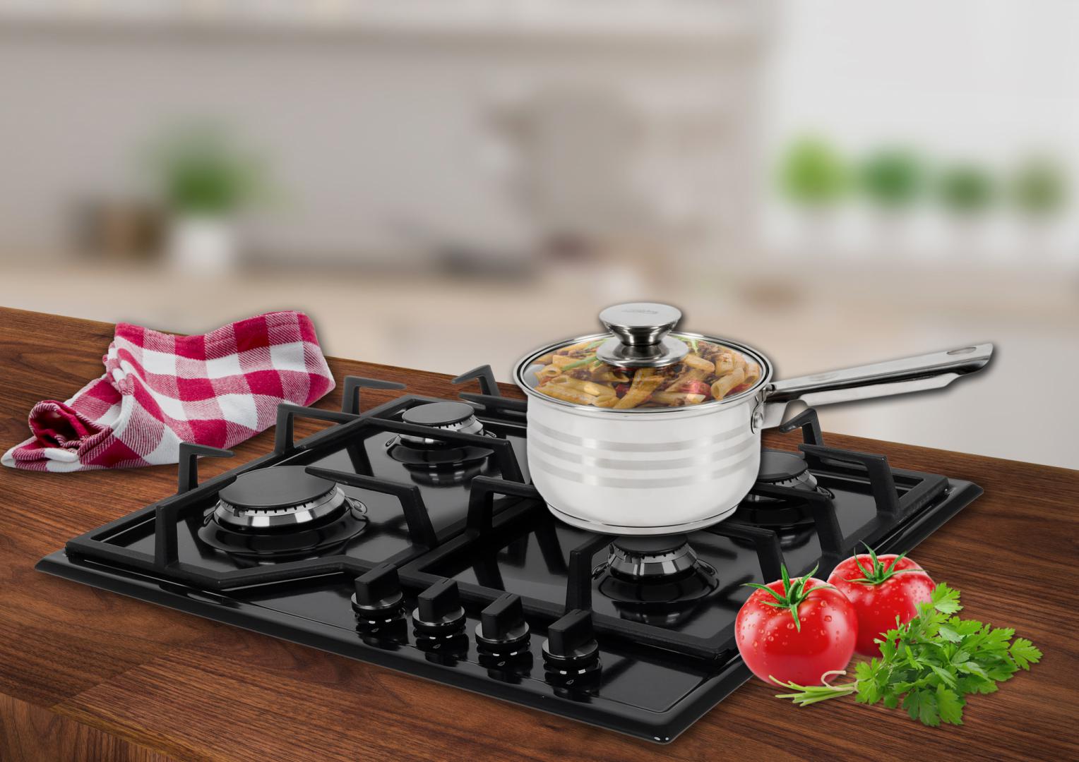 CASEROLA INOX+CAPAC 16X9.5 CM, 1.9L, MYRA, COOKING  BY HEINNER