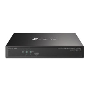 NVR PoE TP-Link VIGI 8 canale 1008H-8MP; 53W, 8 MP,1 SATA Interface, max 16TB(neinclus), H.265+; ONVIF, etecție mișcare, linie, intruziune, persoane, vehicule etc.
