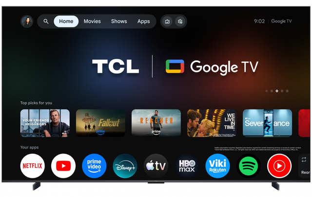 Televizor TCL SQD-MiniLED 98MSQLED80L, 248 cm, Smart Google TV, 4K, Onkyo (Model 2026)