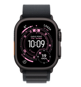 Apple Watch Ultra 3 GPS + Cellular 49mm Black Titanium Case with Black Alpine Loop - Large