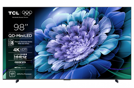 Televizor TCL MiniLed 98C61K, 248 cm, Smart Google TV, 4K, 120Hz