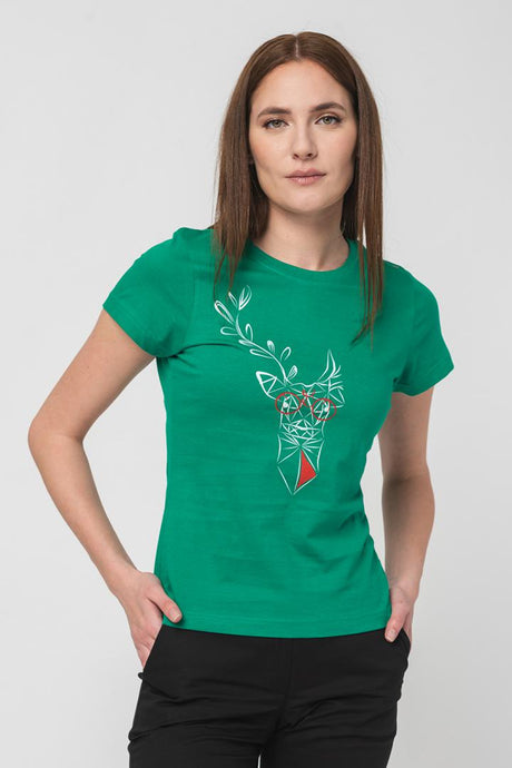 TRICOU  CERB FAMILIE FEMEI   K GREEN-XS