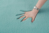 Covor Heinner Shaggy soft blanita Turcoaz 200x300 cm