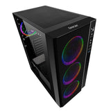 Carcasa Spacer Rainbow, ATX, Mid Tower NEGRU