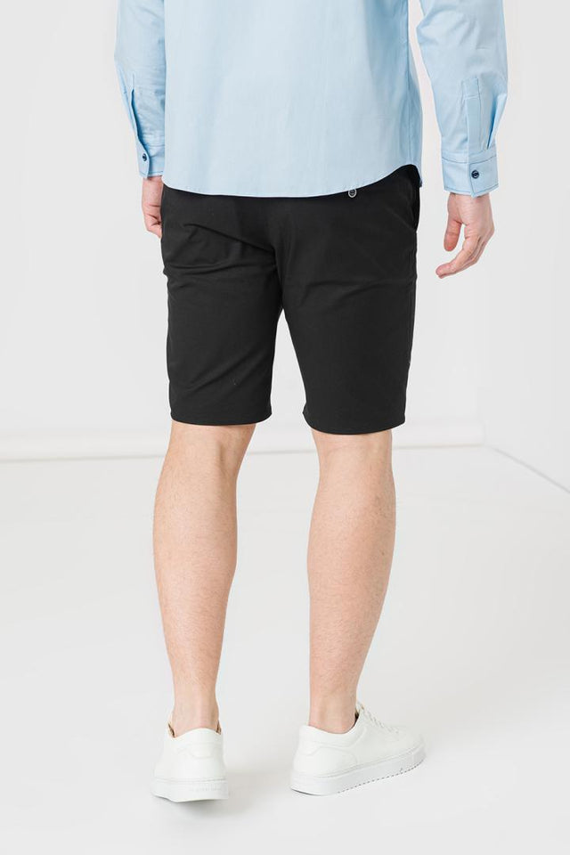 PANTALONI SCURT CASUAL BARBATI BLACK M