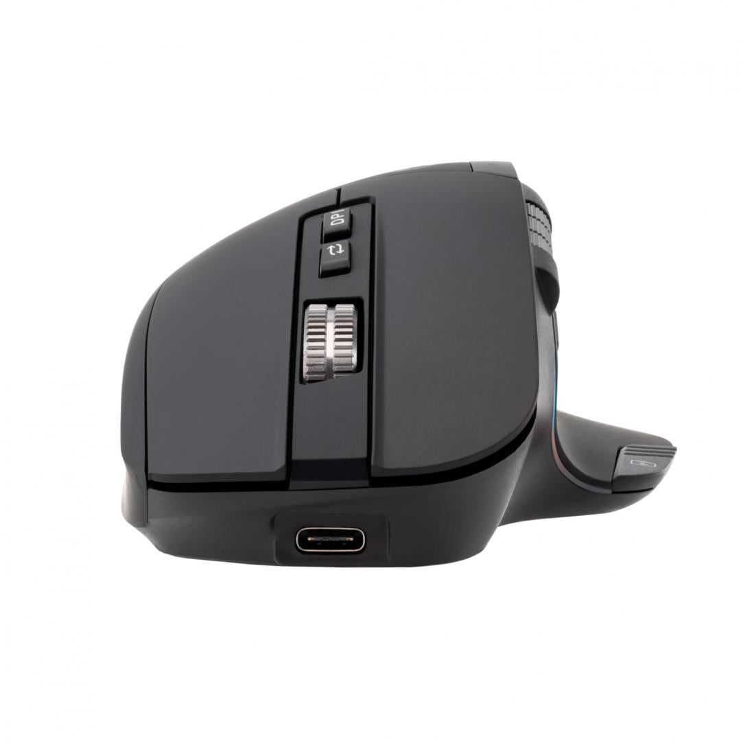 Mouse wireless Tellur Shade, silent click, rezolutie maxima 3200 DPI, iluminare RGB, negru