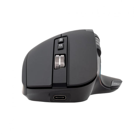 Mouse wireless Tellur Shade, silent click, rezolutie maxima 3200 DPI, iluminare RGB, negru