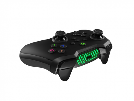 Controller wireless Genesis Mangan 400, tip Analog/Digital, interfata USB, bluetooth, numar butoane 19, lungime cablu 200 cm, acumulator 000 mAh, compatibilitate Android, iOS, MAC, Windows 10,11,7,8, negru