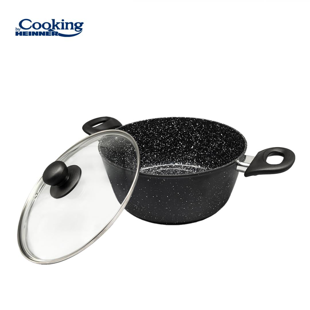 SEMIOALA ALUMINIU FORJAT 24x10 CM,3.8L,ONIX, COOKING BY HEINNER