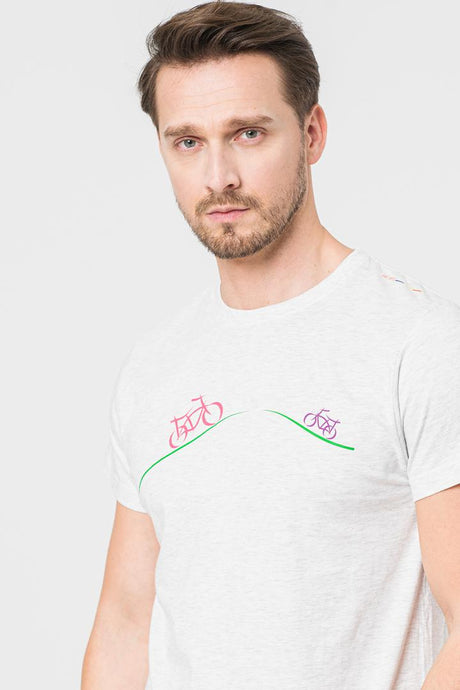 TRICOU CASUAL BICICLETE FAMILIE BARBATI LIGHT GREY-L