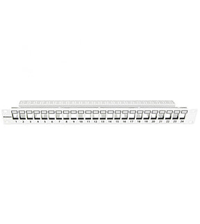 Patchpanel 19" 24 porturi(SFA)(SFB) goale,1UH,RAL7035,scurt