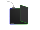 Mousepad Genesis Boron 500 XXL, iluminare RGB, material cauciuc + textil, dimensiuni 800x400x4 mm, negru