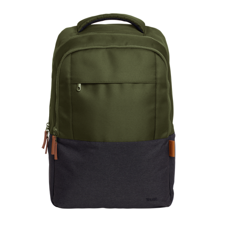 Rucsac laptop Trust Lisboa pentru laptop-uri cu diagonala de 16", material POM, RPET Polyester, RPET twill polyester, volum 23 L, verde