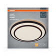 Plafoniera LED OSRAM Orbis Berlin 490, 36W, 4700 lm,lumina calda(3000K), IP20, Ø49cm, metal/plastic, Negru