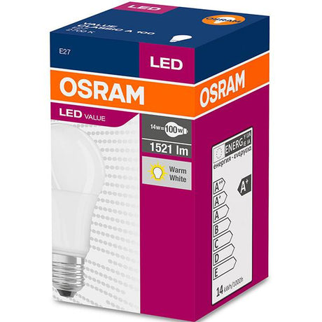 Bec LED Osram Value Classic A, E27, 13W (100W), 1521 lm, lumina calda(2700K)