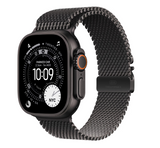 Apple Watch Ultra 3 GPS + Cellular 49mm Black Titanium Case with Black Titanium Milanese Loop - Medium